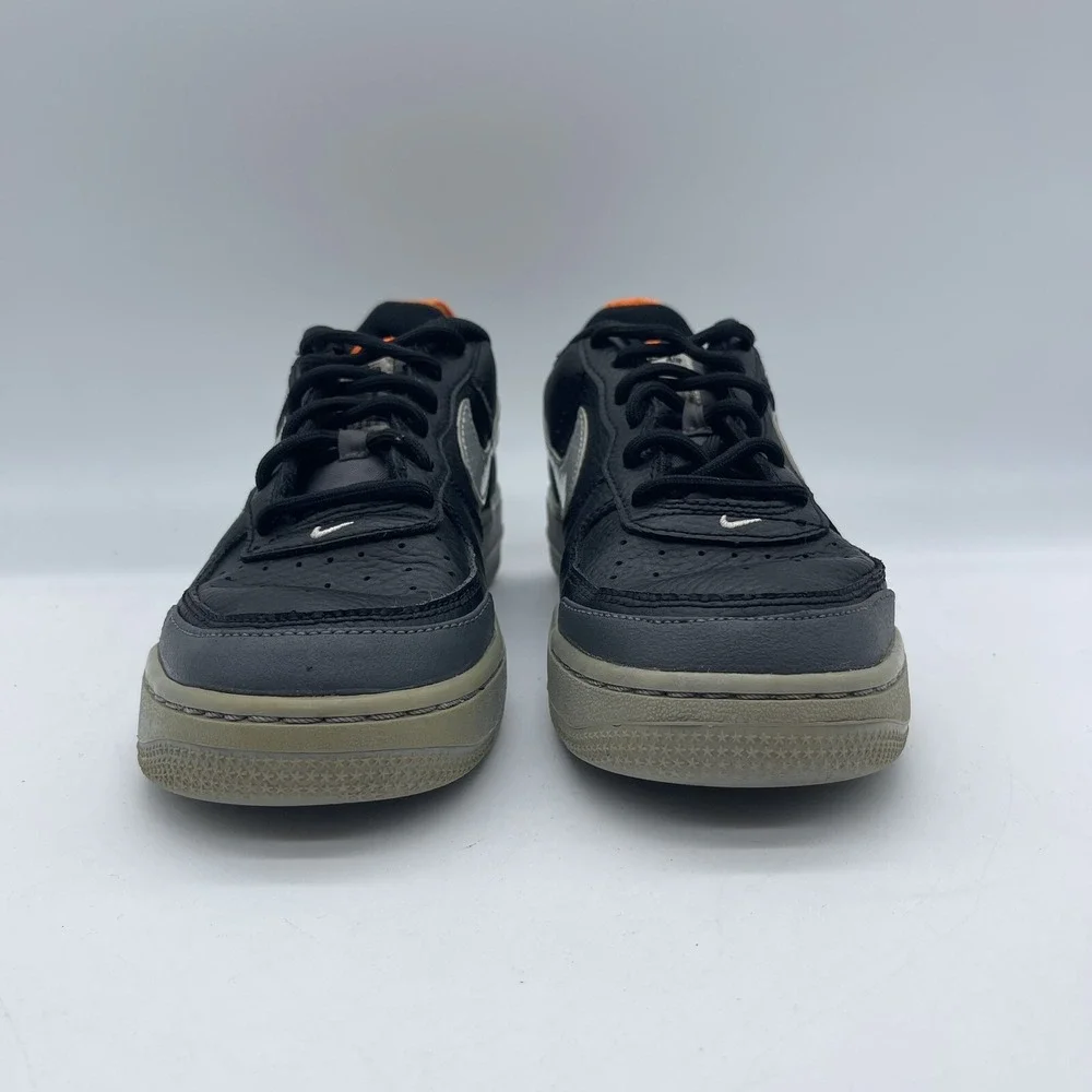 Nike Air Force 1 LV8 GS Youth Size 5.5Y BQ5484-001 Black Gray Under Construction